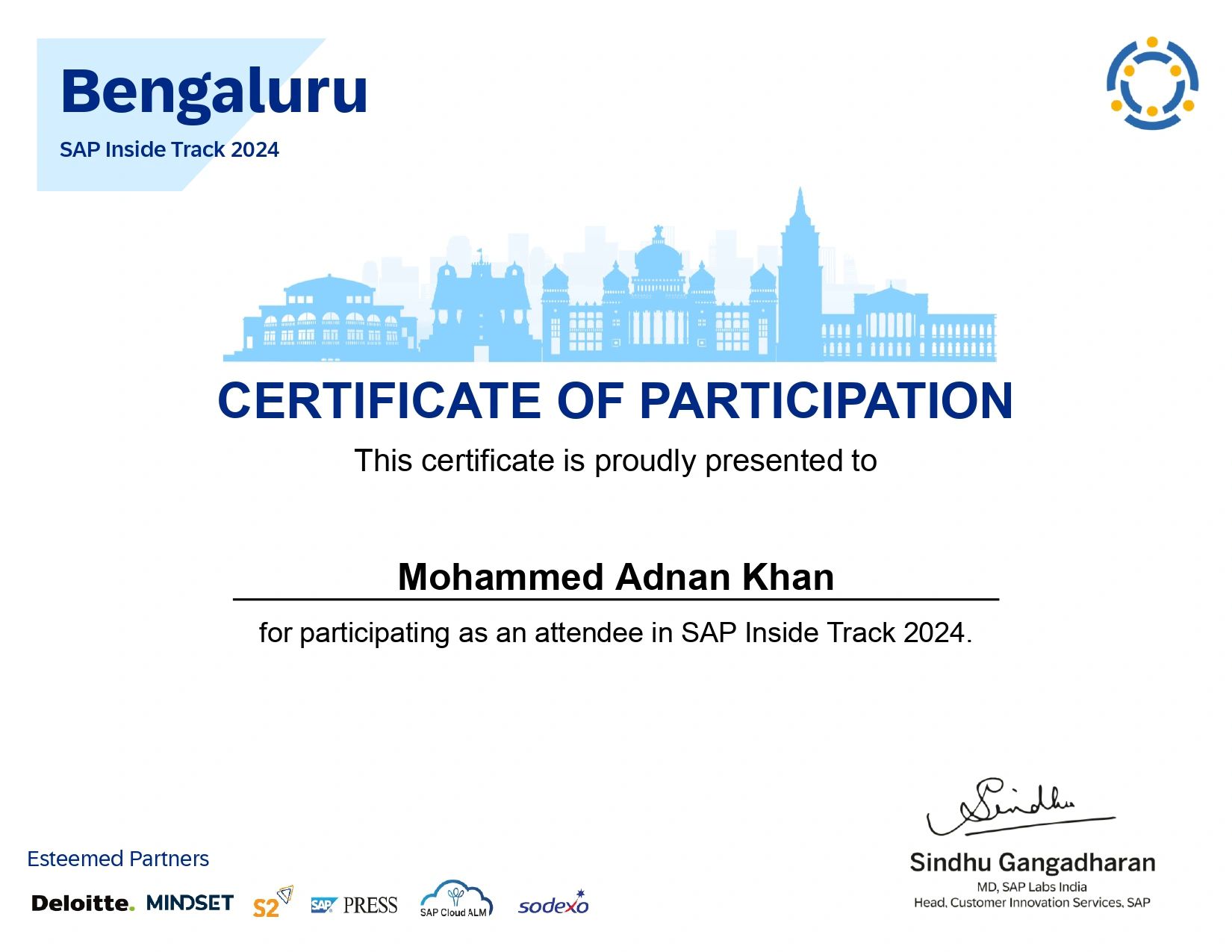 SAP Inside Track Bengaluru